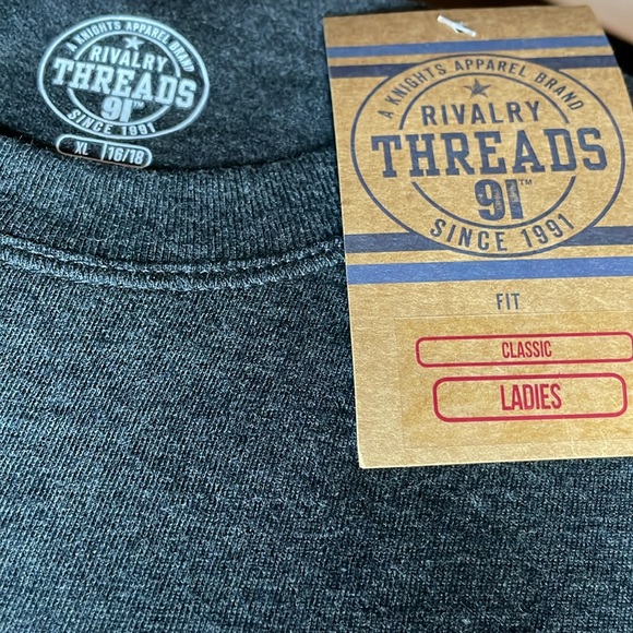 RIVALRY THREADS 91, Women’s, TOWSON Tigers, Dark Grey T-Shirt XL NWT - Picture 3 of 4